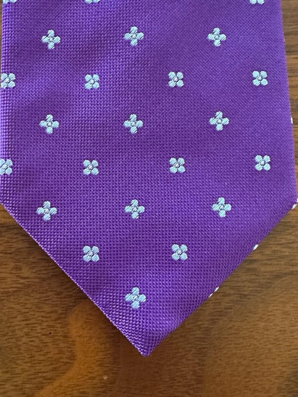 Thomas Pink Purple White Floral Silk Tie